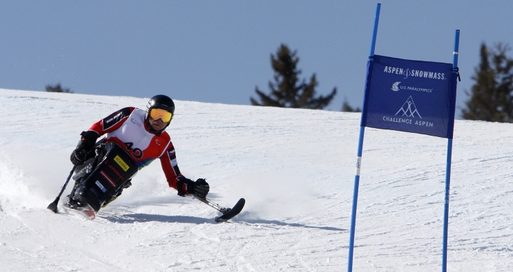 Ve svém živlu. Reprezentant na monoski Oldřich Jelínek