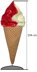 Reklamní poutač - Točená zmrzlina 194 cm VJ