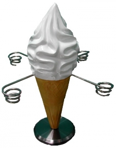 Otočný podavač kornoutů točená zmrzlina 35 cm